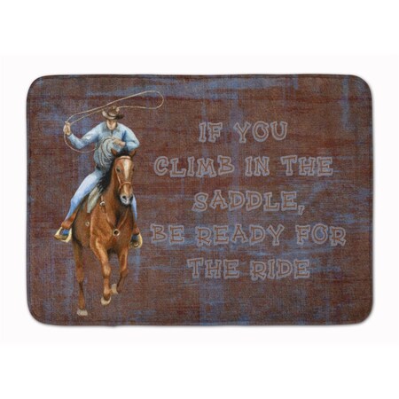 Carolines Treasures Roper Horse be ready for the Ride Machine Washable Memory Foam Mat SB3061RUG